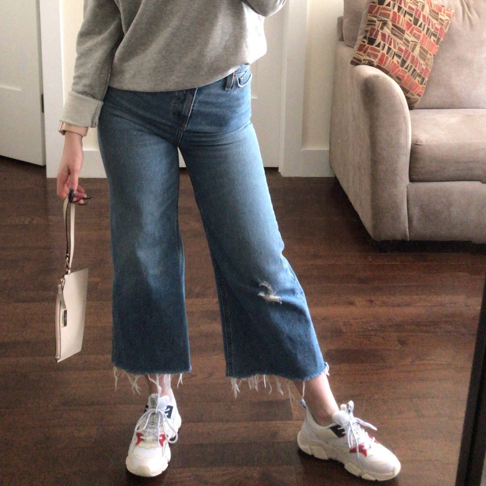 BDG High Waisted Wide Leg Jeans
